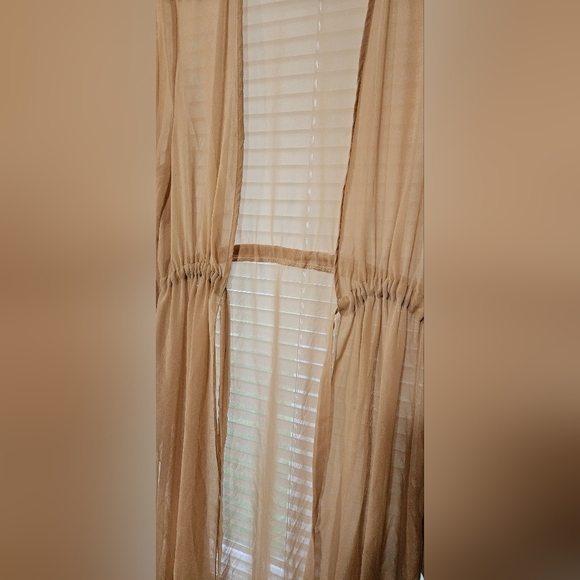 Sheer Longline Cardigan in Nude Size S - Picture 5 of 5